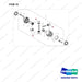 A251296 DIFFERENTIAL GP - full parts diagram, item 10 marked - genuine Doosan / Bobcat forklift part
