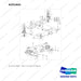 A251641 Axle Gp-Steer - full parts diagram, item 2 marked - genuine Doosan / Bobcat forklift part