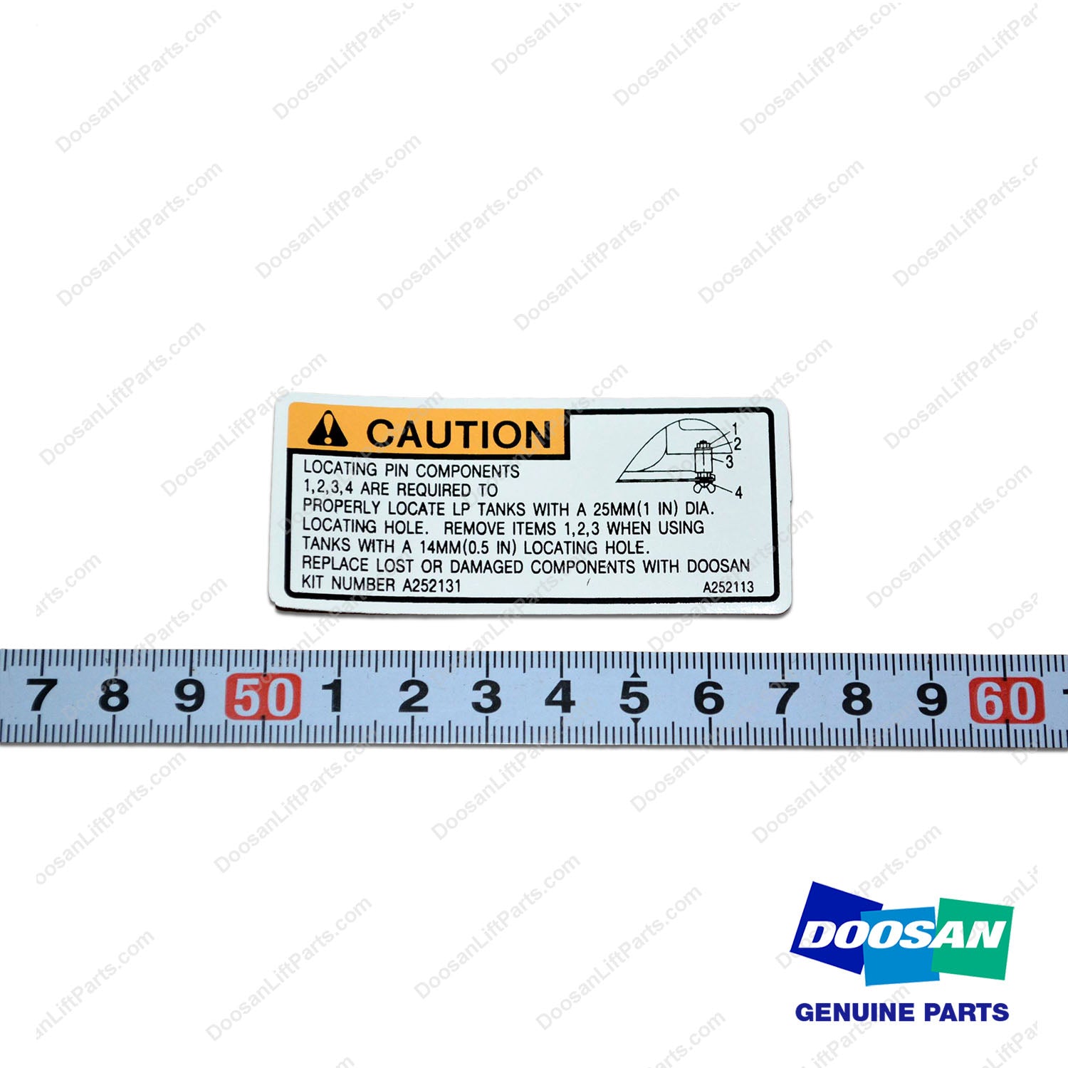 Film;lp Tank Locator - Doosan Forklift Part A252113