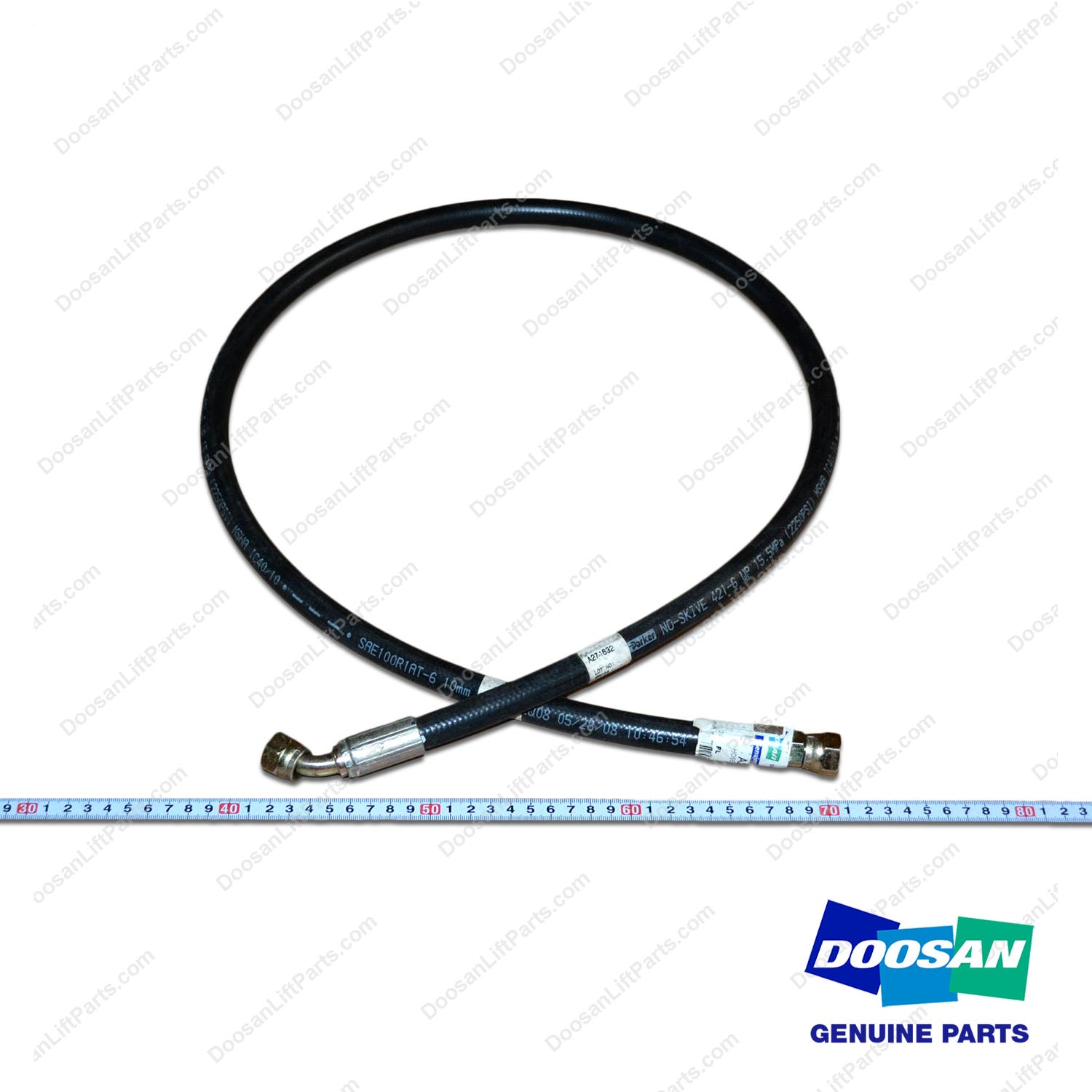 Hose Assy;straight-45ELBOW - Doosan Forklift Part A271632