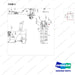 A275023 LINES GP-POWER STEERING - parts diagram, item 3 shown - genuine Doosan / Bobcat forklift part