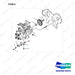 A293343 FUEL PUMP MOUNTING - full parts diagram, item 6 marked - genuine Doosan / Bobcat forklift part