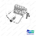 A293434 ENGINE OIL COOLER - full parts diagram - genuine Doosan / Bobcat forklift part