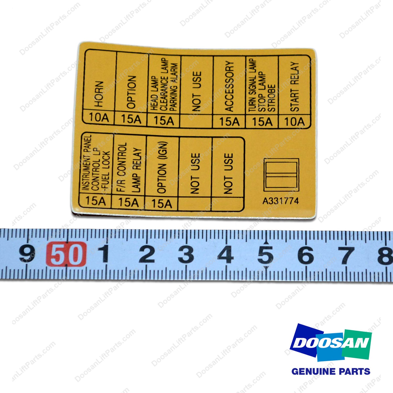 Film;fuse - Doosan Forklift Part A331774