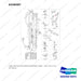 A336587 LINE GROUP,ATTACHMENT;PRIMARY,4WAY - full parts diagram, item 40 marked - genuine Doosan / Bobcat forklift part