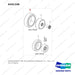A341248 ARRANGEMENT;TIRE-NON MARKING NARROW 2.0/ - full parts diagram, item 1 marked - genuine Doosan / Bobcat forklift part