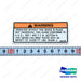 Film;overheadguard Warning - Doosan Forklift Part A351595
