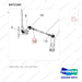 A371162 LEVER ASSY - parts diagram, item 16 shown - genuine Doosan / Bobcat forklift part