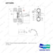 A371695 FRONT SOLID DOUBLE,REAR PNEUMATIC - full parts diagram, item A-4 marked - genuine Doosan / Bobcat forklift part