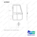 A378047 DOOR ASSY;RH - full parts diagram, item 5 marked - genuine Doosan / Bobcat forklift part