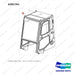 A381761 COVER ASSY;TOP - full parts diagram, item 2 marked - genuine Doosan / Bobcat forklift part