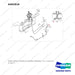 A402816 HOSE GROUP,HYDRAULIC;POWER STEERING - full parts diagram, item 1 marked - genuine Doosan / Bobcat forklift part