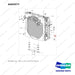 A403577 Radiator Gp - full parts diagram, item 1-01 marked - genuine Doosan / Bobcat forklift part