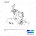 A404128 ARRANGEMENT,CHANGEOVER;SAFETY - full parts diagram, item 3 marked - genuine Doosan / Bobcat forklift part