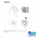 A408019 OPEN CORE RADIATOR;FOR T/M OIL COOLER - full parts diagram, item 1 marked - genuine Doosan / Bobcat forklift part