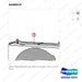 A408019 OPEN CORE RADIATOR;FOR T/M OIL COOLER - parts diagram, item 1 shown - genuine Doosan / Bobcat forklift part