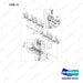 A408087 Cylinder Head & Bonnet Gp - full parts diagram, item 13 marked - genuine Doosan / Bobcat forklift part
