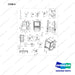 A409233 Cabin Ass'y - Main-D Type - full parts diagram, item 8 marked - genuine Doosan / Bobcat forklift part