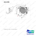 A411396 Cooling Gp - full parts diagram, item 2 marked - genuine Doosan / Bobcat forklift part
