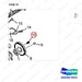 A413547 GROUP_2.4L;CRANKSHAFT - parts diagram, item 10 shown - genuine Doosan / Bobcat forklift part