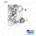 A413779 PULLEY - full parts diagram, item 2 marked - genuine Doosan / Bobcat forklift part