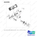 A433302 AXLE ASSY,DRIVE;ODB  Part 1Of 3 - full parts diagram, item 1 marked - genuine Doosan / Bobcat forklift part