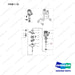 A433700 Distributor & Ignition Components Gp - full parts diagram, item 1-15 marked - genuine Doosan / Bobcat forklift part