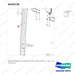 A434126 ARRANGEMENT,CHANGEOVER;TWO REAR LIGHTS, - parts diagram, item 5 shown - genuine Doosan / Bobcat forklift part