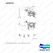 A434154 CH/OVER AR. FOR EU - full parts diagram, item 2 marked - genuine Doosan / Bobcat forklift part