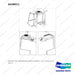 A438011 AIRCON,TOP CONDENSOR;TIER-4 INTERIM - full parts diagram, item 4 marked - genuine Doosan / Bobcat forklift part