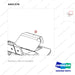 A451376 Hood Ass'y - parts diagram, item 3 shown - genuine Doosan / Bobcat forklift part