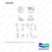 A452481 SEAT ASSY;STATIC,NACD,VINYL - full parts diagram, item 4 marked - genuine Doosan / Bobcat forklift part