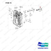 A453471 Gear Box Housing Gp - full parts diagram, item 10 marked - genuine Doosan / Bobcat forklift part