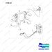 A453506PM Lines Gp - Cooling - full parts diagram, item 22 marked - genuine Doosan / Bobcat forklift part