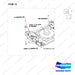A454062 Cabin Gp-For Aircon. - parts diagram, item 13 shown - genuine Doosan / Bobcat forklift part