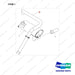 A457160 CHANGEOVER;HORIZONTAL EX.(CAT MUFFLER - full parts diagram, item 1 marked - genuine Doosan / Bobcat forklift part
