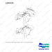 A461249 Hood Assy-OCD Type Brake - full parts diagram, item 7 marked - genuine Doosan / Bobcat forklift part