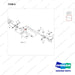 A462100 SUPPORT ASSY;SAFETY BAR - parts diagram, item 8 shown - genuine Doosan / Bobcat forklift part