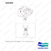 A462895 STROBE GP ON CTWT;AMBER - full parts diagram, item 4 marked - genuine Doosan / Bobcat forklift part