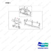 A466207 SIDE SHIFTER, FFT,INT,STANDARD for DOUBLE - full parts diagram, item 1 marked - genuine Doosan / Bobcat forklift part