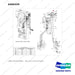 A466339 LINES GP-ATT(4WAY) - full parts diagram, item 16 marked - genuine Doosan / Bobcat forklift part