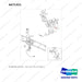 A471321 STEERING GROUP - full parts diagram, item 6 marked - genuine Doosan / Bobcat forklift part