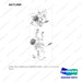 A471368 HOSE ASSY,HYDRAULIC;FINGERTIP,3WAY - full parts diagram, item 17 marked - genuine Doosan / Bobcat forklift part