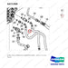 A471368 HOSE ASSY,HYDRAULIC;FINGERTIP,3WAY - parts diagram, item 17 shown - genuine Doosan / Bobcat forklift part