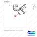 A473103 TRANSFER ASSY;REAR DRIVE - parts diagram, item 3 shown - genuine Doosan / Bobcat forklift part