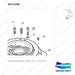A473108 TRANSFER ASSY;REAR DRIVE - parts diagram, item 7 shown - genuine Doosan / Bobcat forklift part