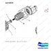 A474970 MOTOR ASSY,DRIVE - parts diagram, item 1 shown - genuine Doosan / Bobcat forklift part