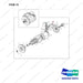 A504927 Drive Motor Assy - Curtis Controller - full parts diagram, item 15 marked - genuine Doosan / Bobcat forklift part