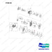 A523165 Drive Axle As - full parts diagram, item 65 marked - genuine Doosan / Bobcat forklift part