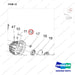 A583046 AXLE,DRIVE;L/H - parts diagram, item 12 shown - genuine Doosan / Bobcat forklift part